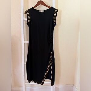 Michael Kors Black Studded Sleeveless Dress